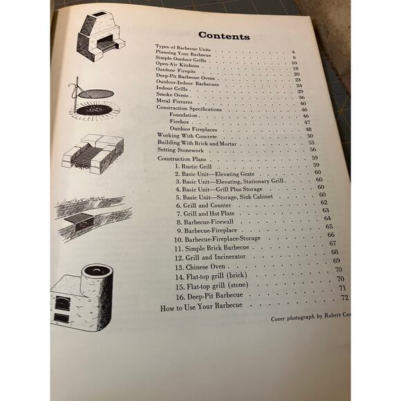 VINTAGE Sunset Ideas for Building Barbecues 1965 OUTDOOR DESIGN Book HOW TO - Picture 7 of 8